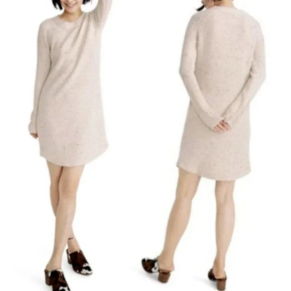 Madewell Dresses Madewell Curvedhem Sweater Dress Poshmark